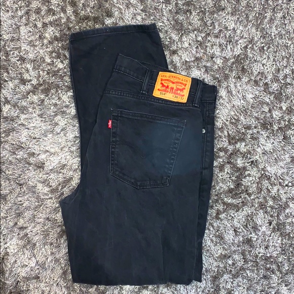 Men’s Levi’s 514 straight jeans black - used - Picture 3 of 9